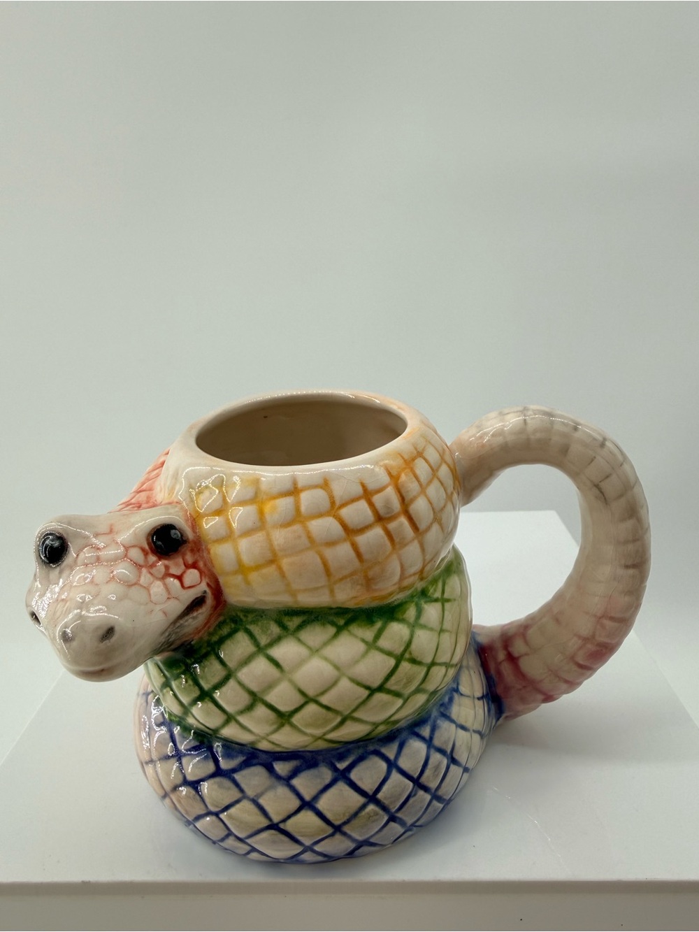 Handcrafted Multicolor Snake Ceramic Mug